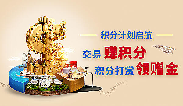 积分奖励计划，交易送积分，打赏领赠金！